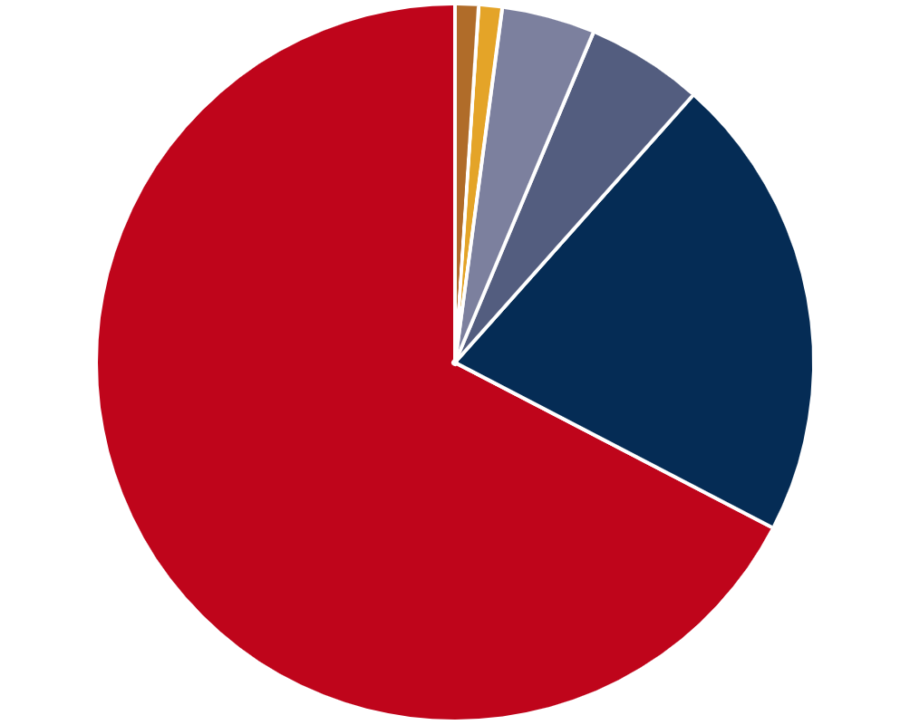 A pie graph